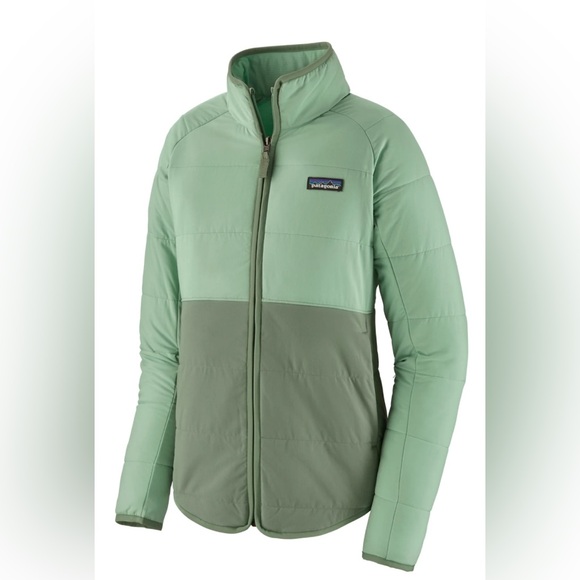 Patagonia W's M Pack In Jacket Color-block Green - Picture 10 of 13